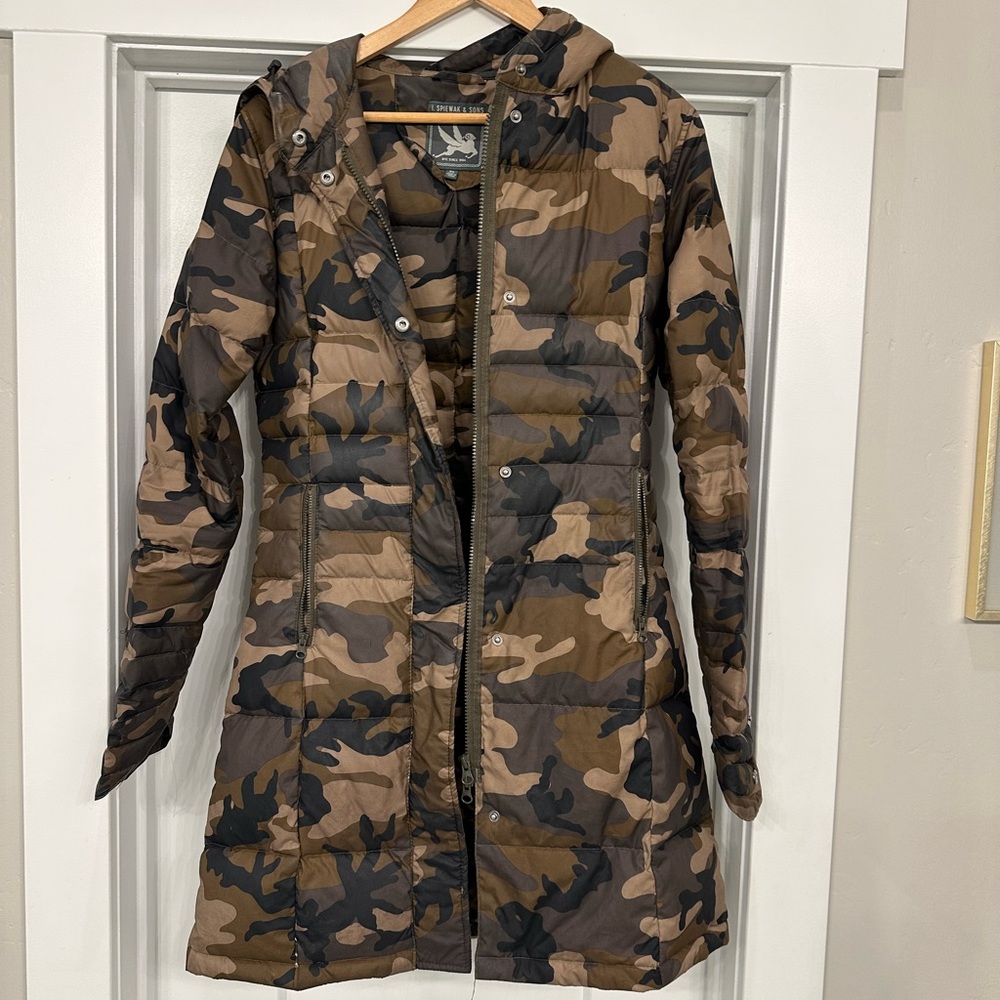 Down-Filled Camouflage Coat - XS - Picture 4 of 12